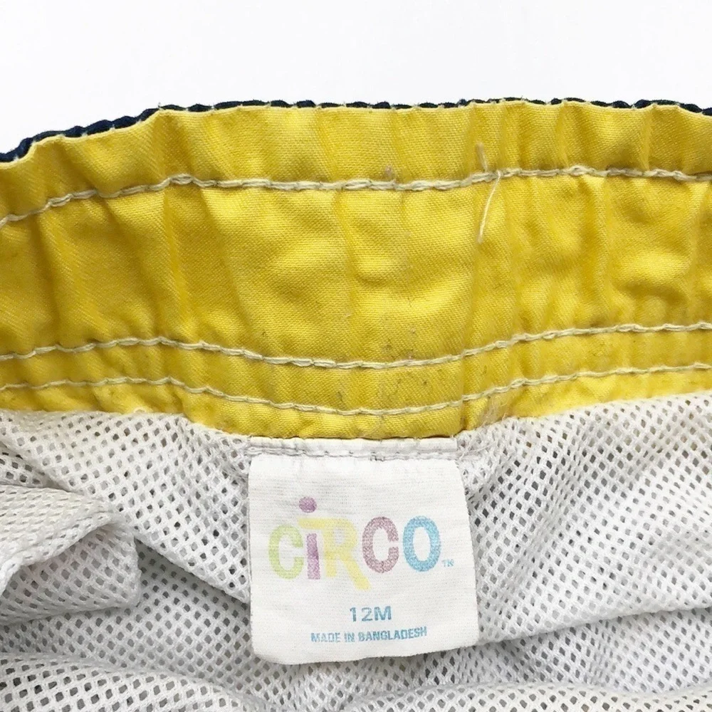 Circo Hawaiian print baby boy swim trunks